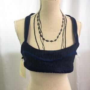 Maaji Camera Move Sports Bra Blue Small